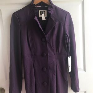 Purple trench coat